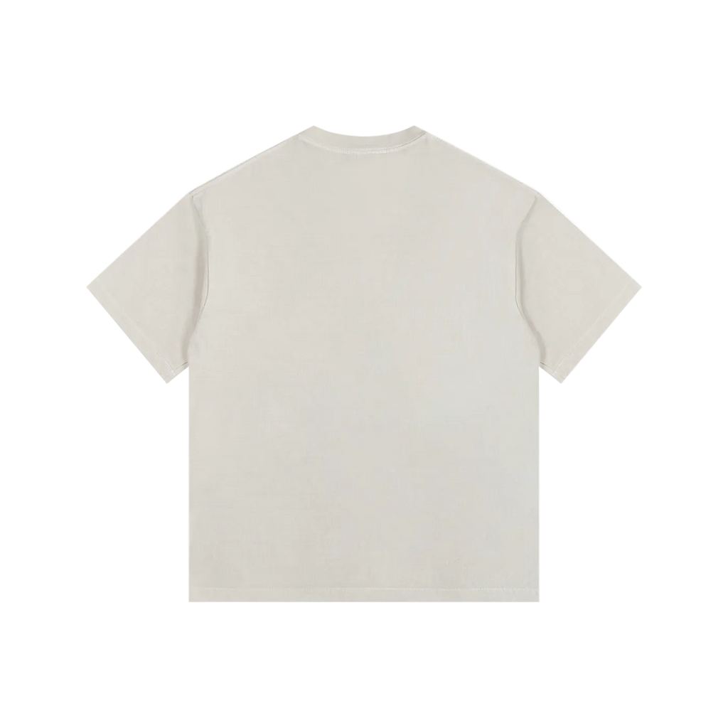 Beige t-shirt on a white background