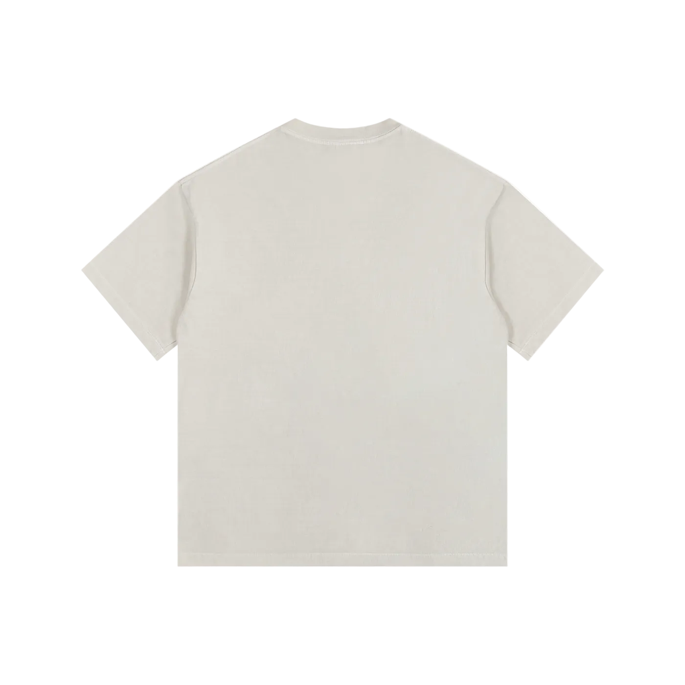 Beige t-shirt on a white background