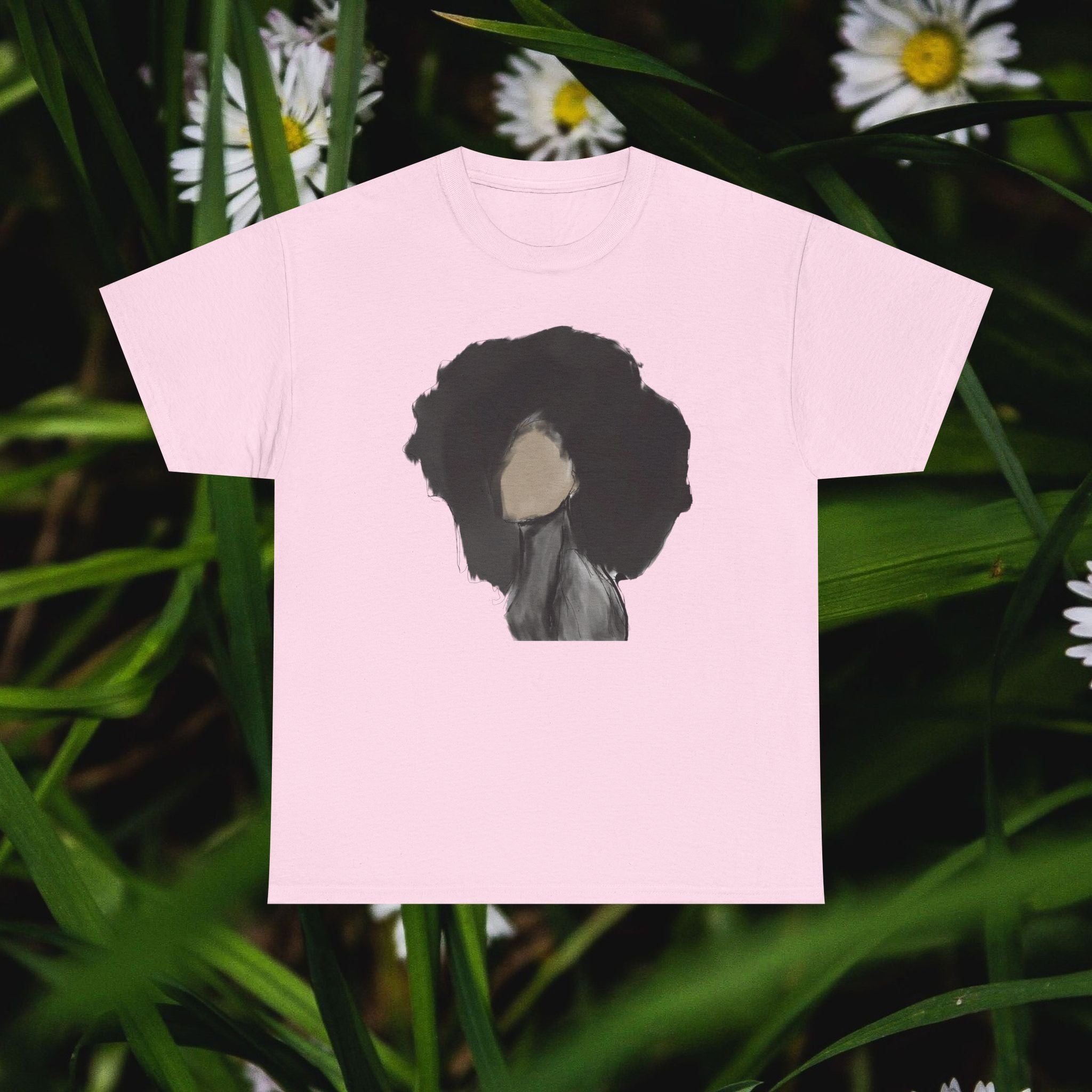 Silhouette Artistic Oversized Tee, Casual Wear