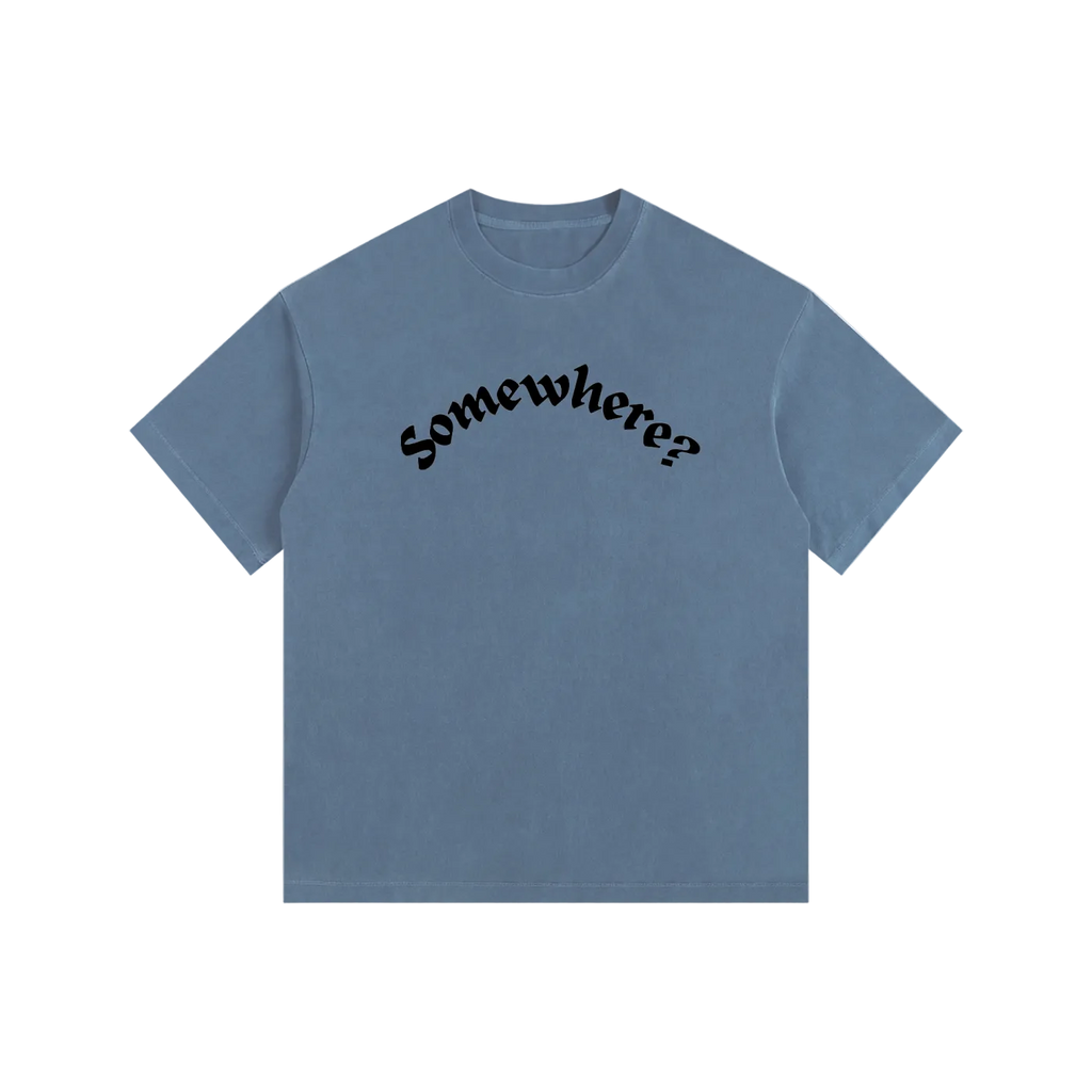 Blue t-shirt on a white background