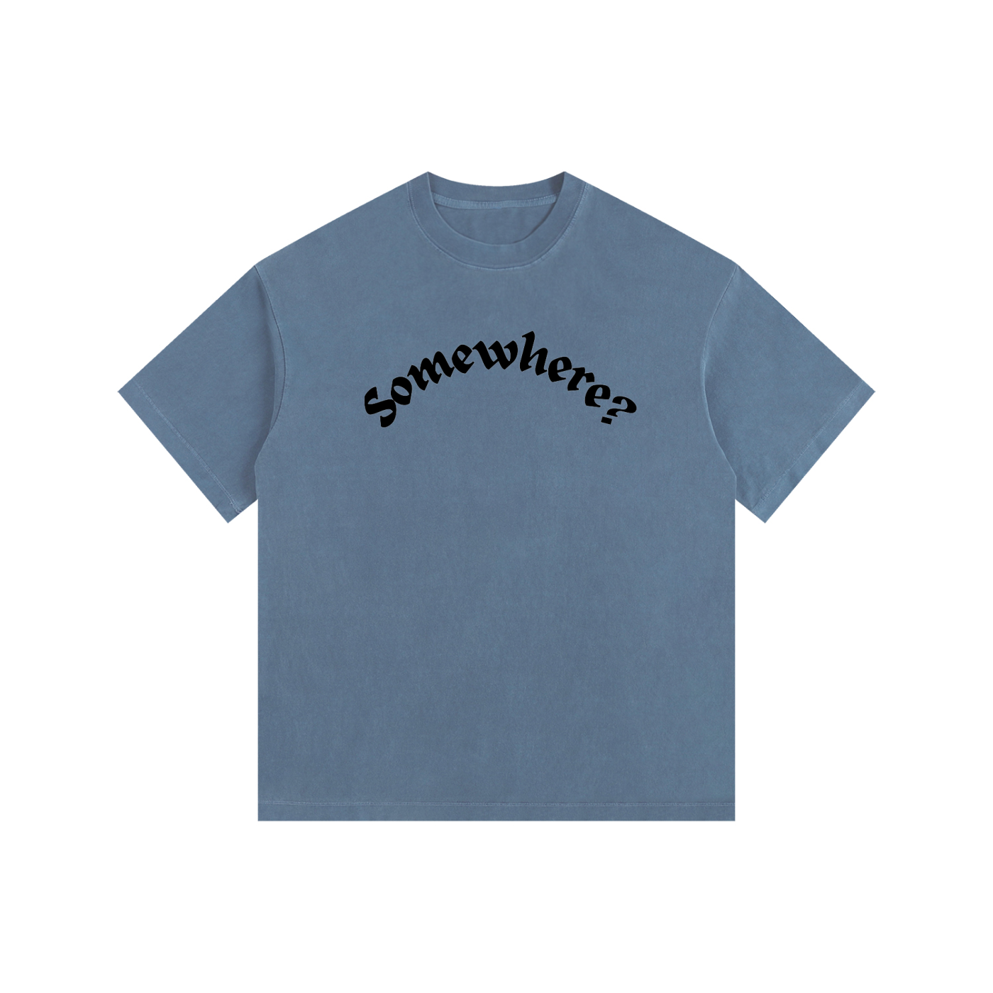 'Somewhere?' Vintage Washed Oversized Cotton T-Shirt