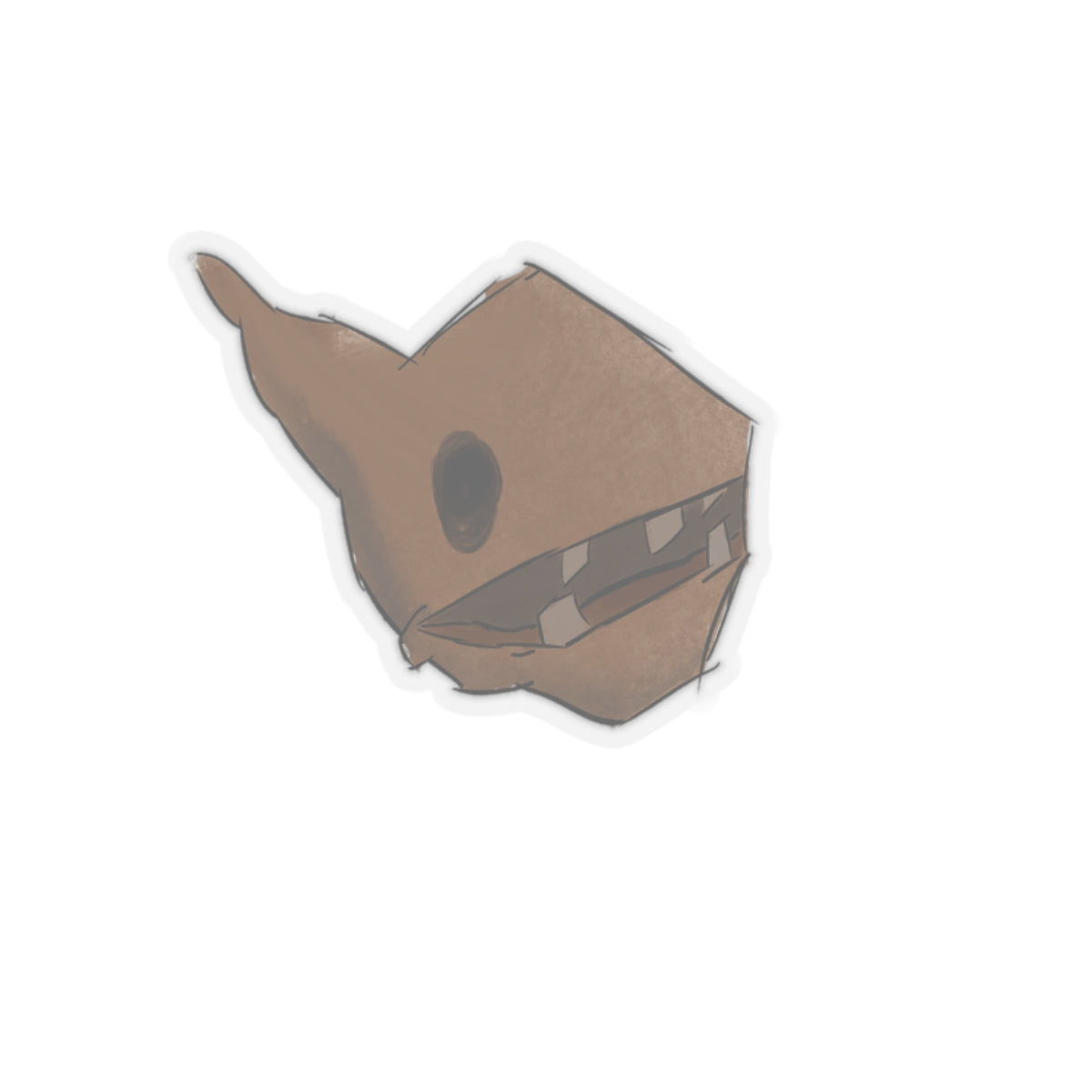 Dusty the Brown Spirit Vinyl Sticker