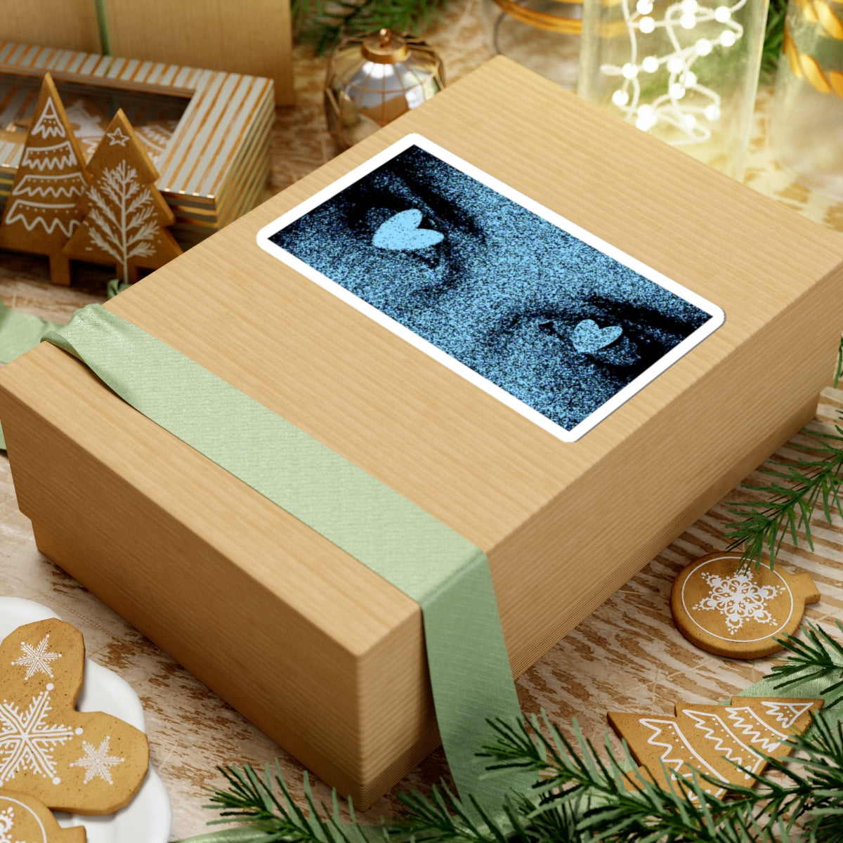 Heart eye Kiss Cut vinyl sticker