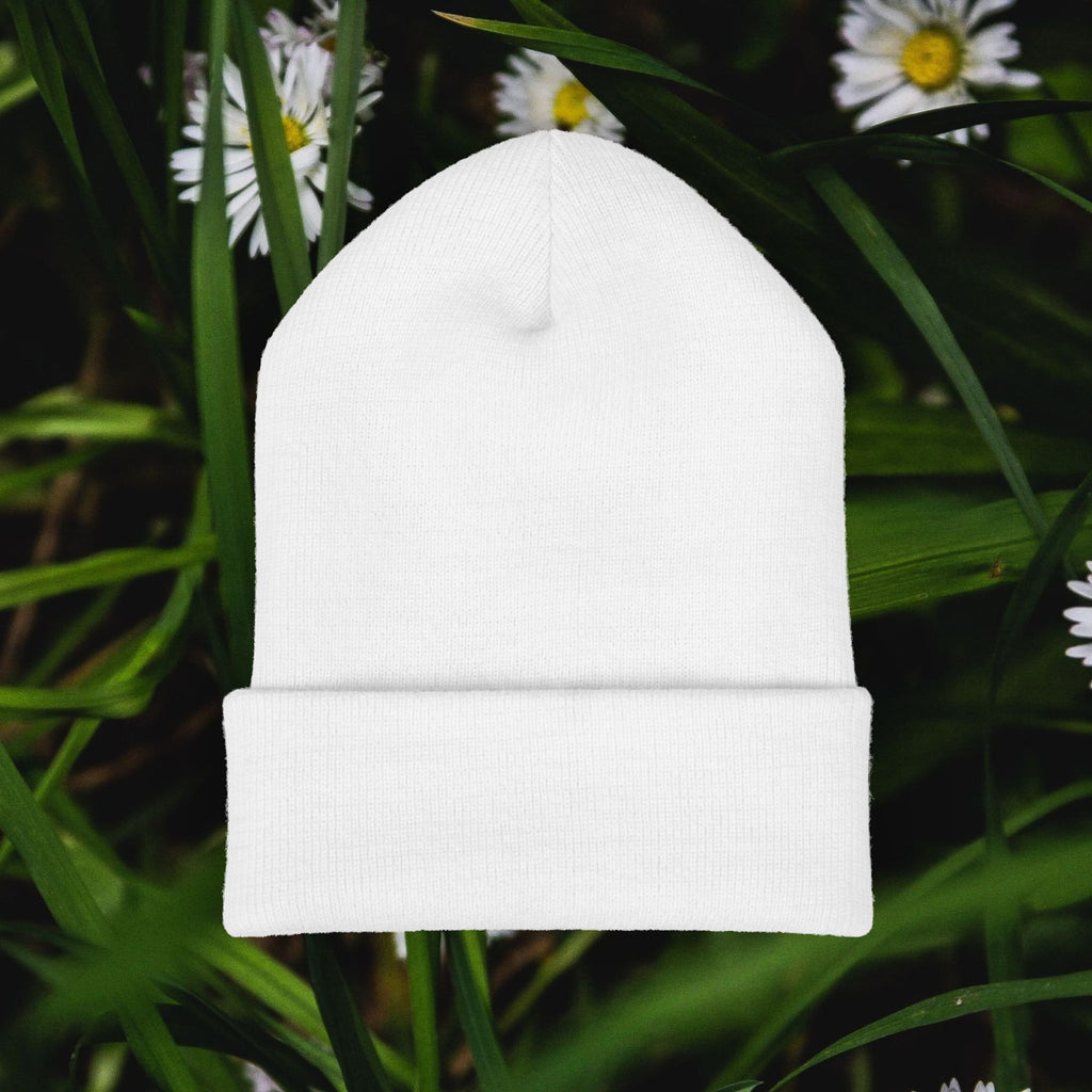 Lighter Pocket Embroidery Beanie | Cuffed Knit Hat