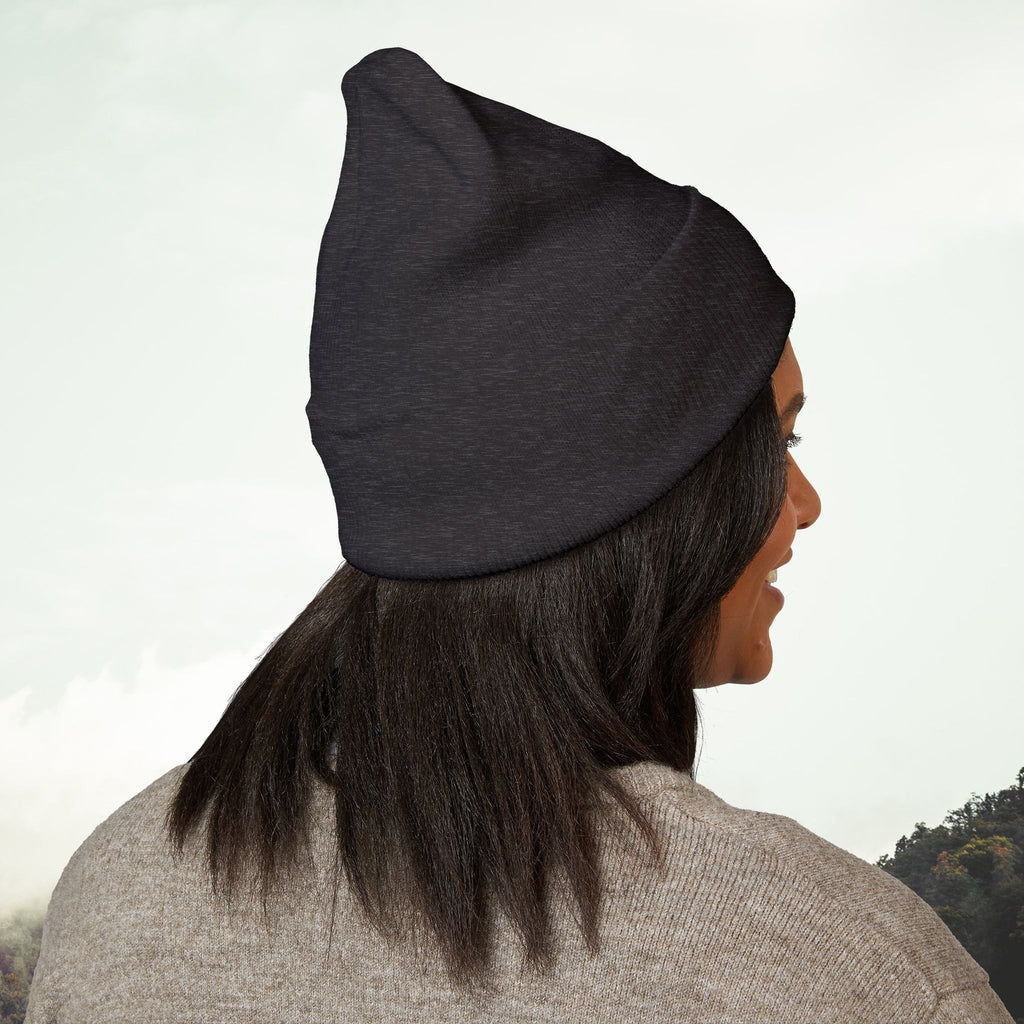 Lighter Pocket Embroidery Beanie | Cuffed Knit Hat