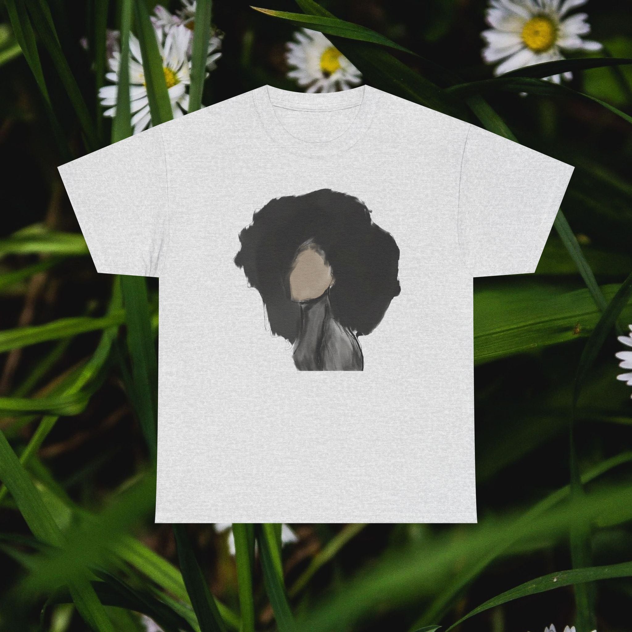 Silhouette Artistic Oversized Tee, Casual Wear