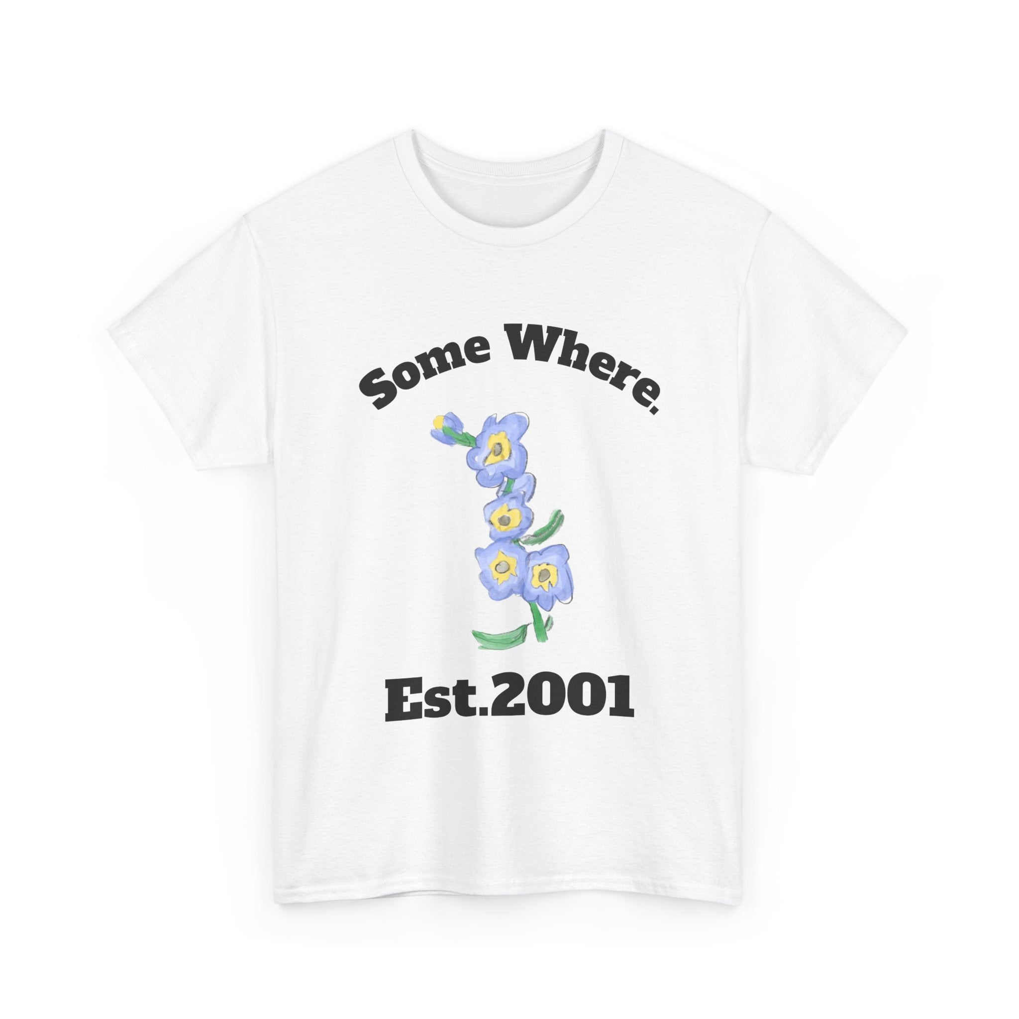 Somewhere Blue Flower T-Shirt | Simple Floral Tee