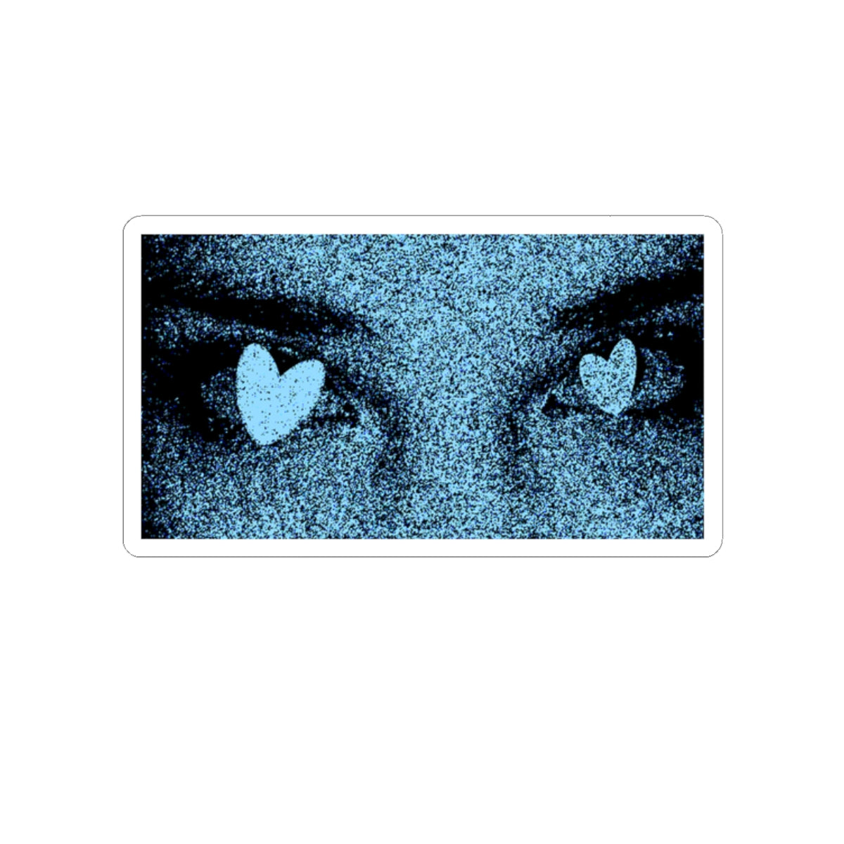 Heart eye Kiss Cut vinyl sticker