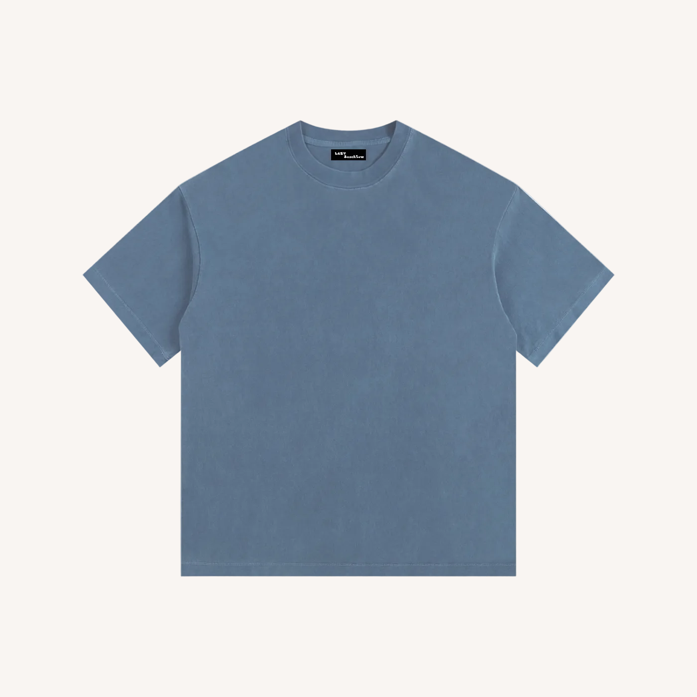 Plain blue t-shirt on a white background