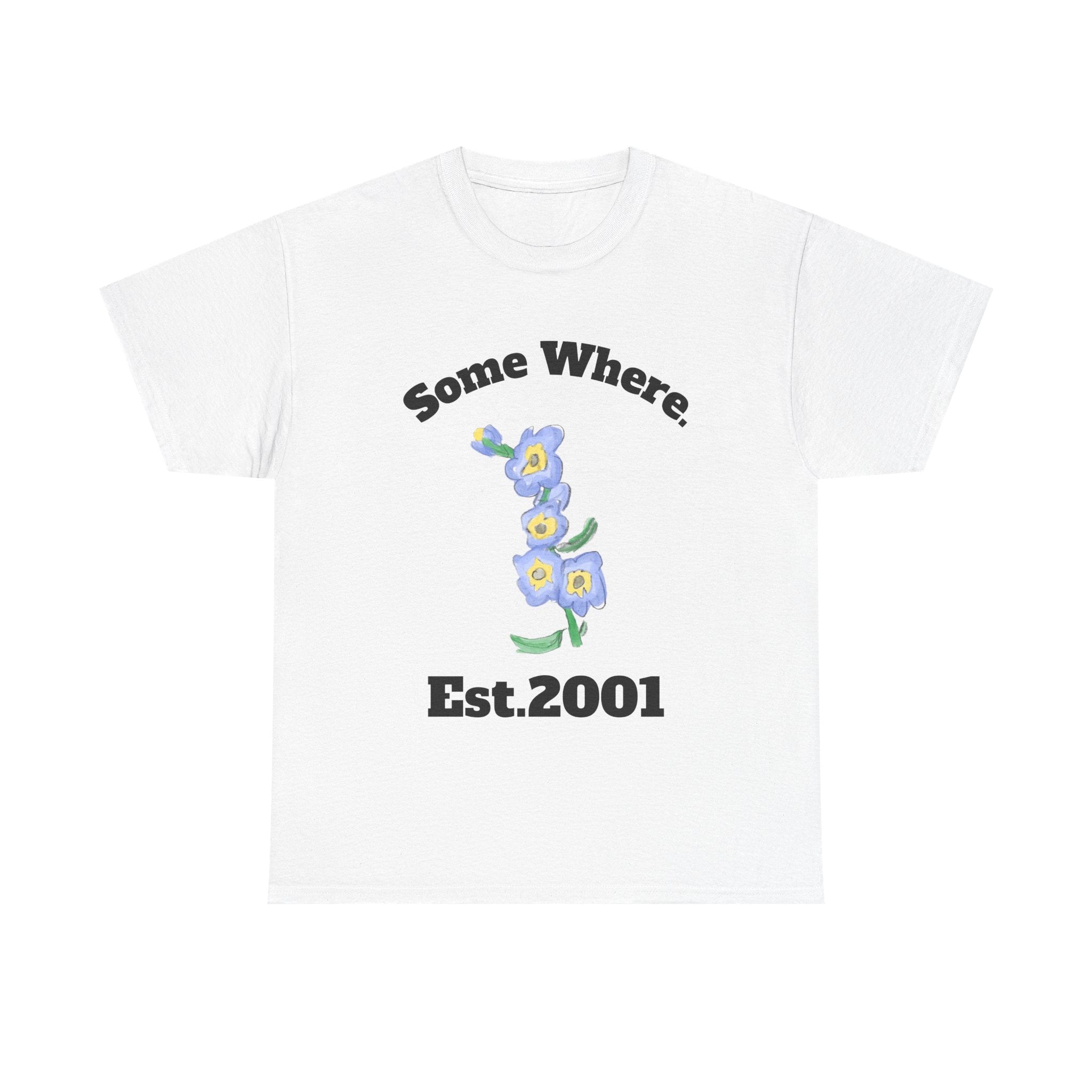 Somewhere Blue Flower T-Shirt | Simple Floral Tee