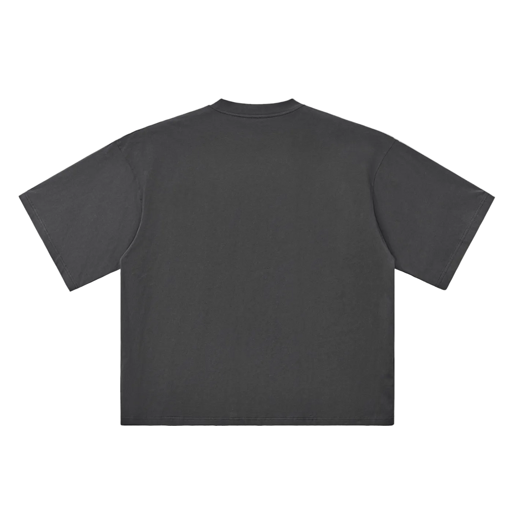 Plain black t-shirt on a white background