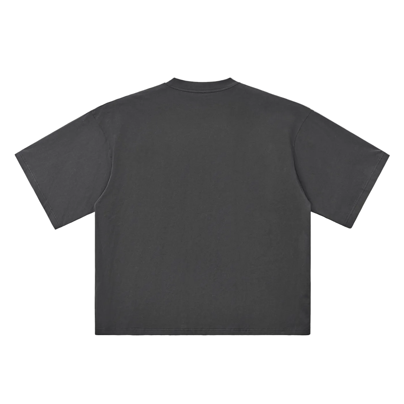 Plain black t-shirt on a white background