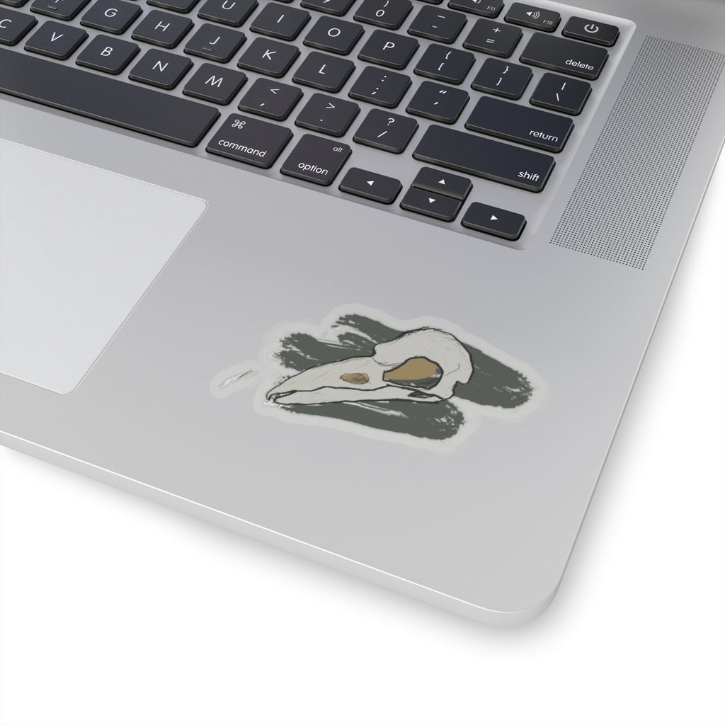 Bird Skull Kiss-Cut Stickers