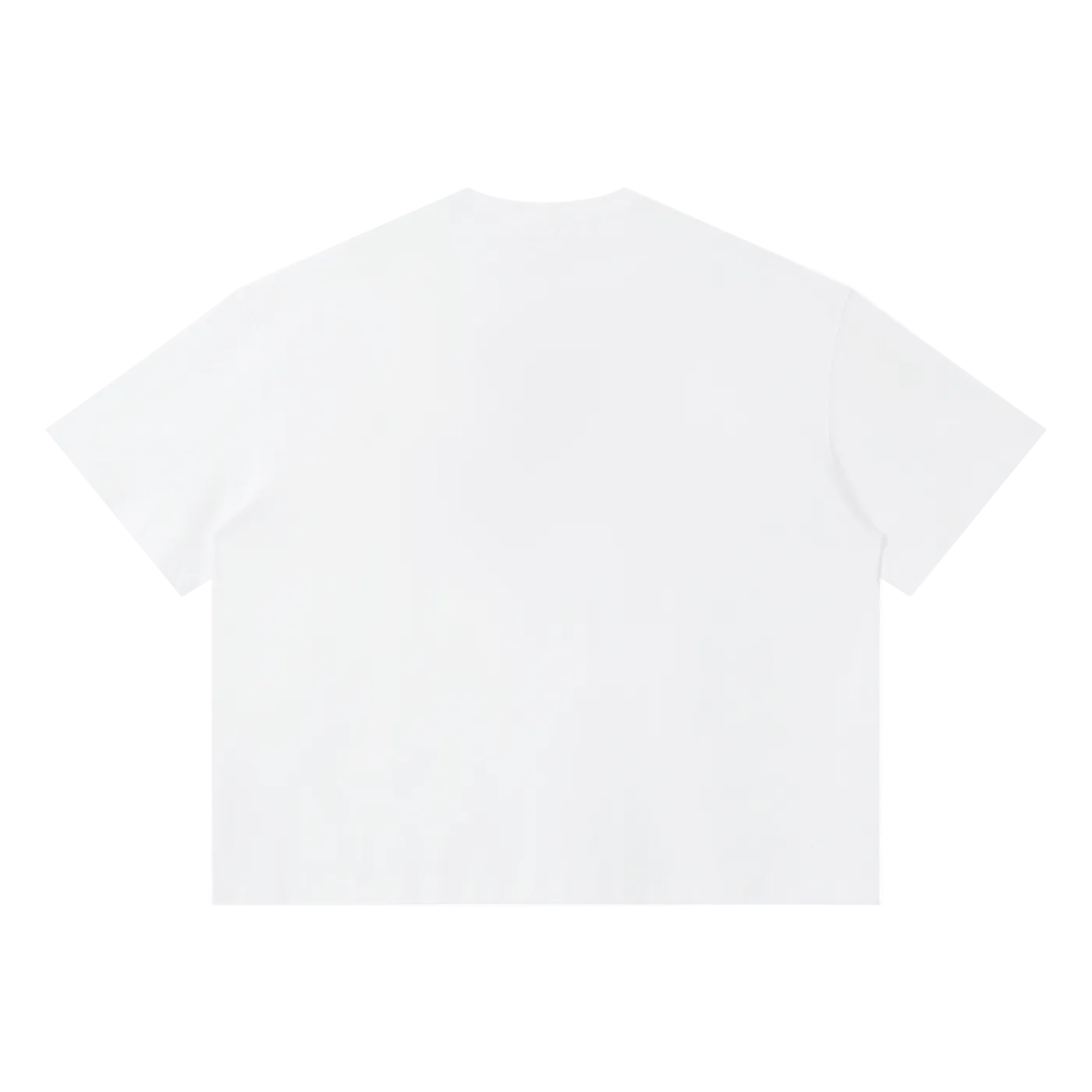 Plain white t-shirt on a white background