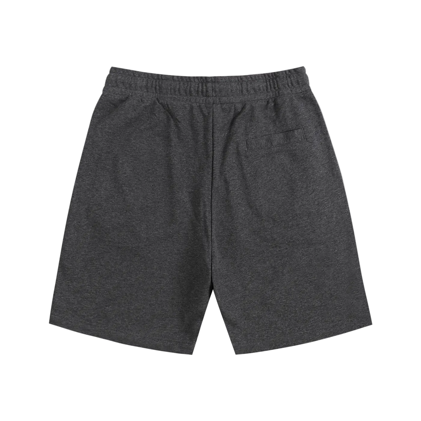Dark gray shorts on a white background