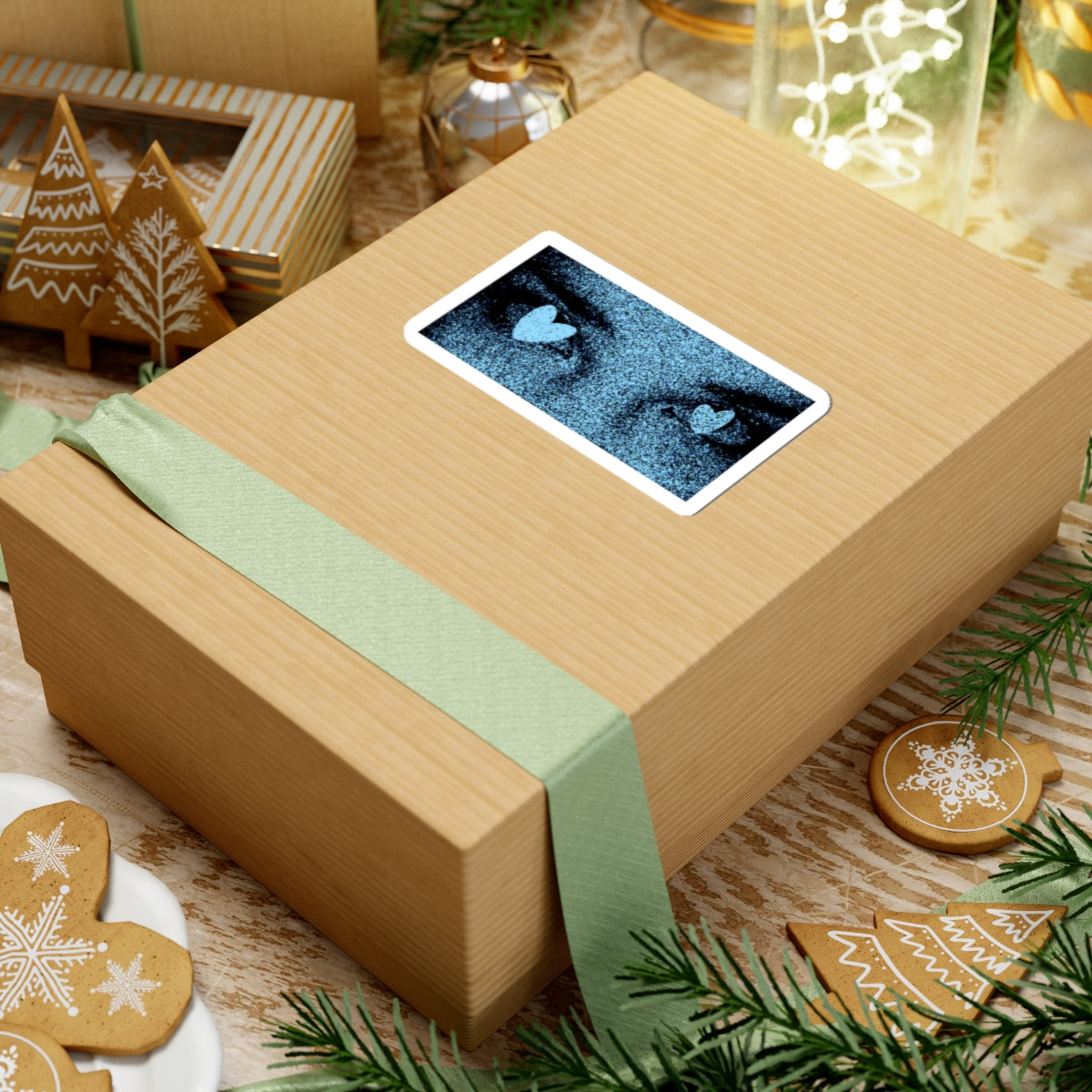 Heart eye Kiss Cut vinyl sticker