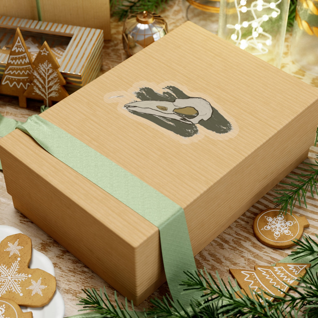 Bird Skull Kiss-Cut Stickers