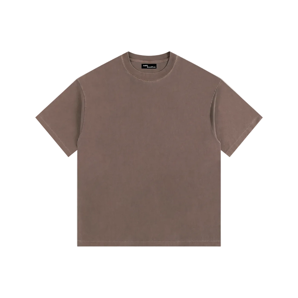 Brown t-shirt on a white background