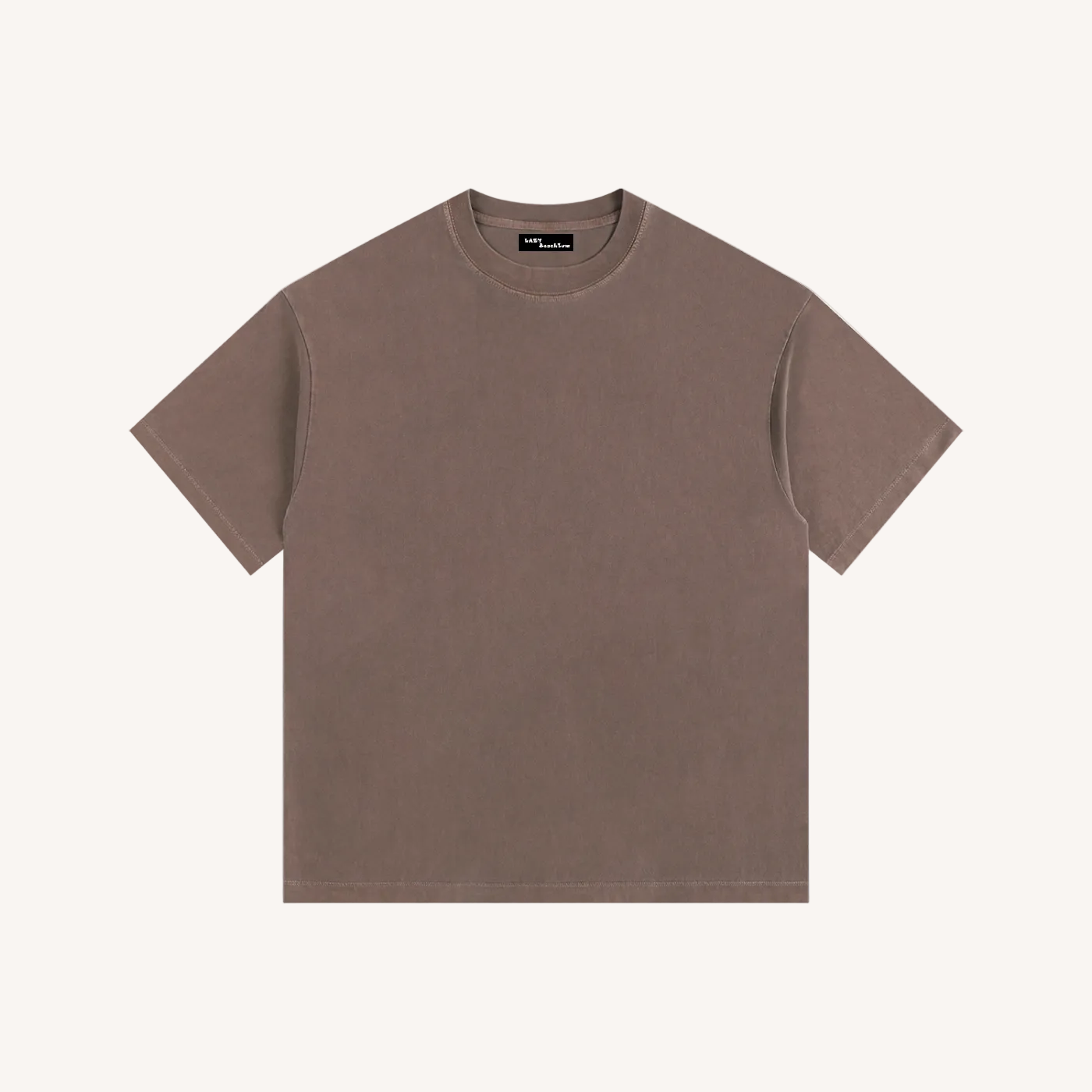 Brown t-shirt on a white background