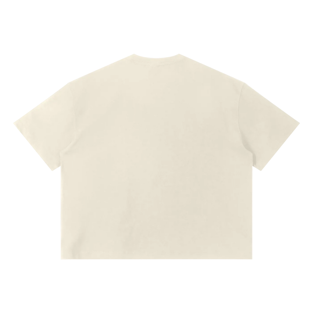 Beige t-shirt on a white background