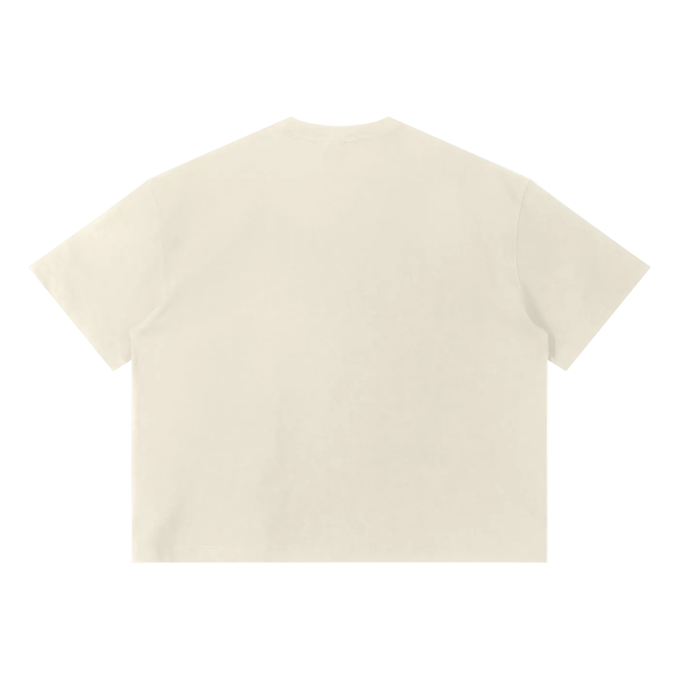 Beige t-shirt on a white background