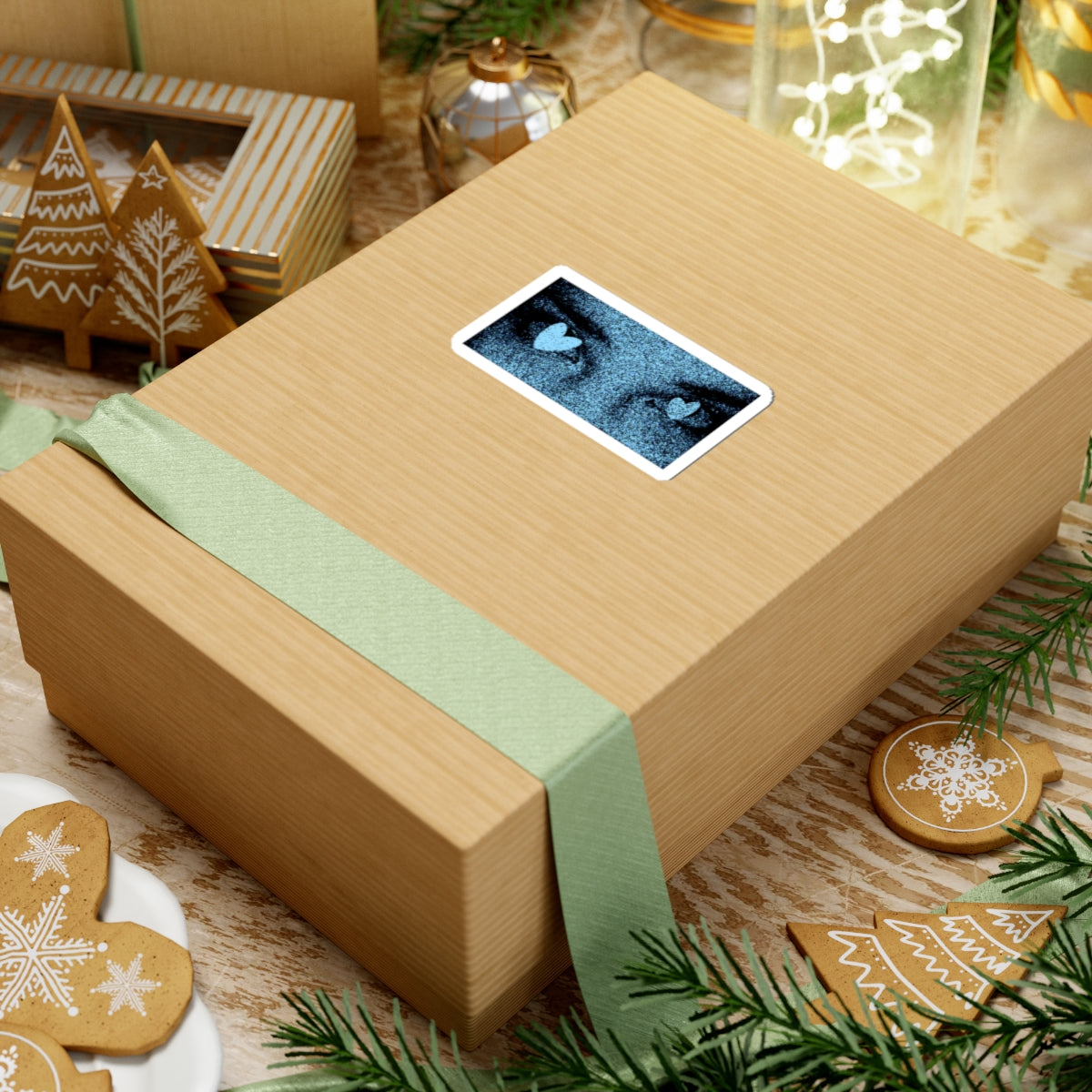 Heart eye Kiss Cut vinyl sticker