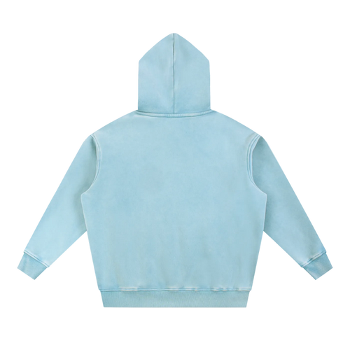 Light blue hoodie on a white background