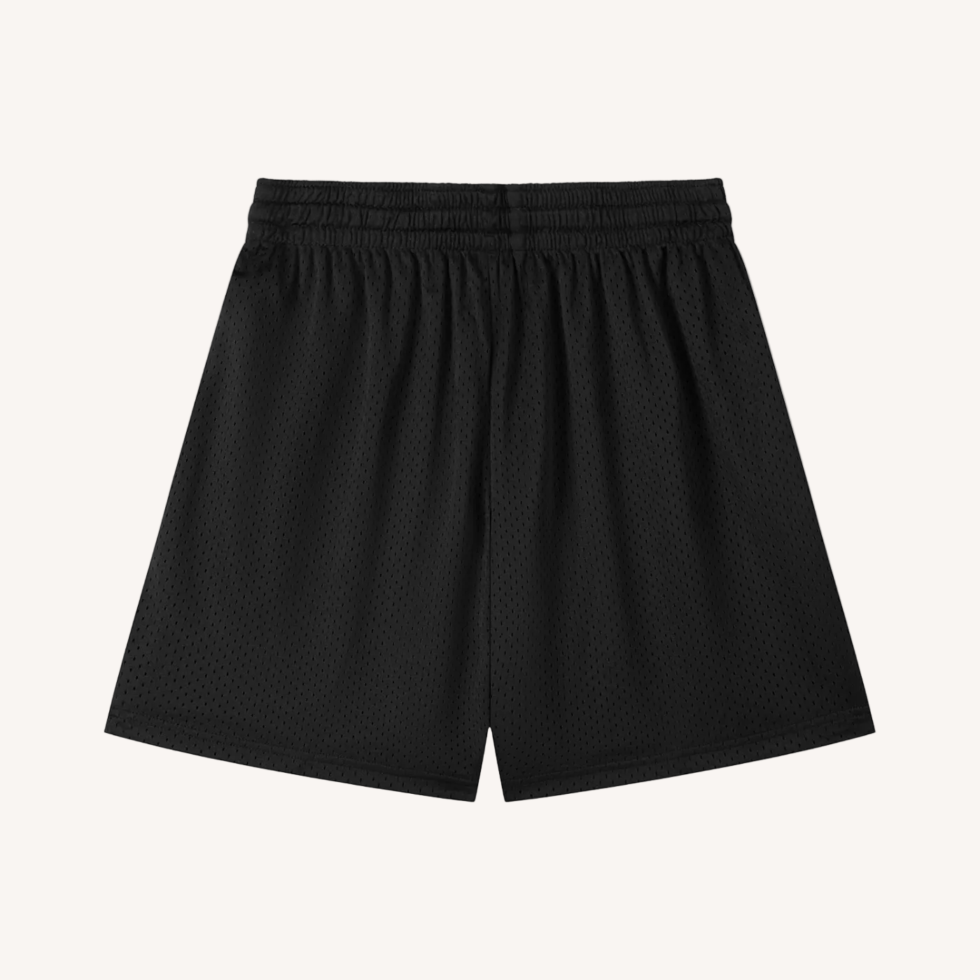 Black shorts on a white background