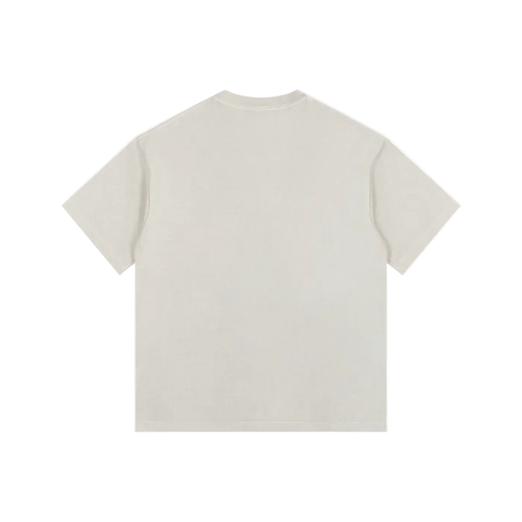 Beige t-shirt on a white background