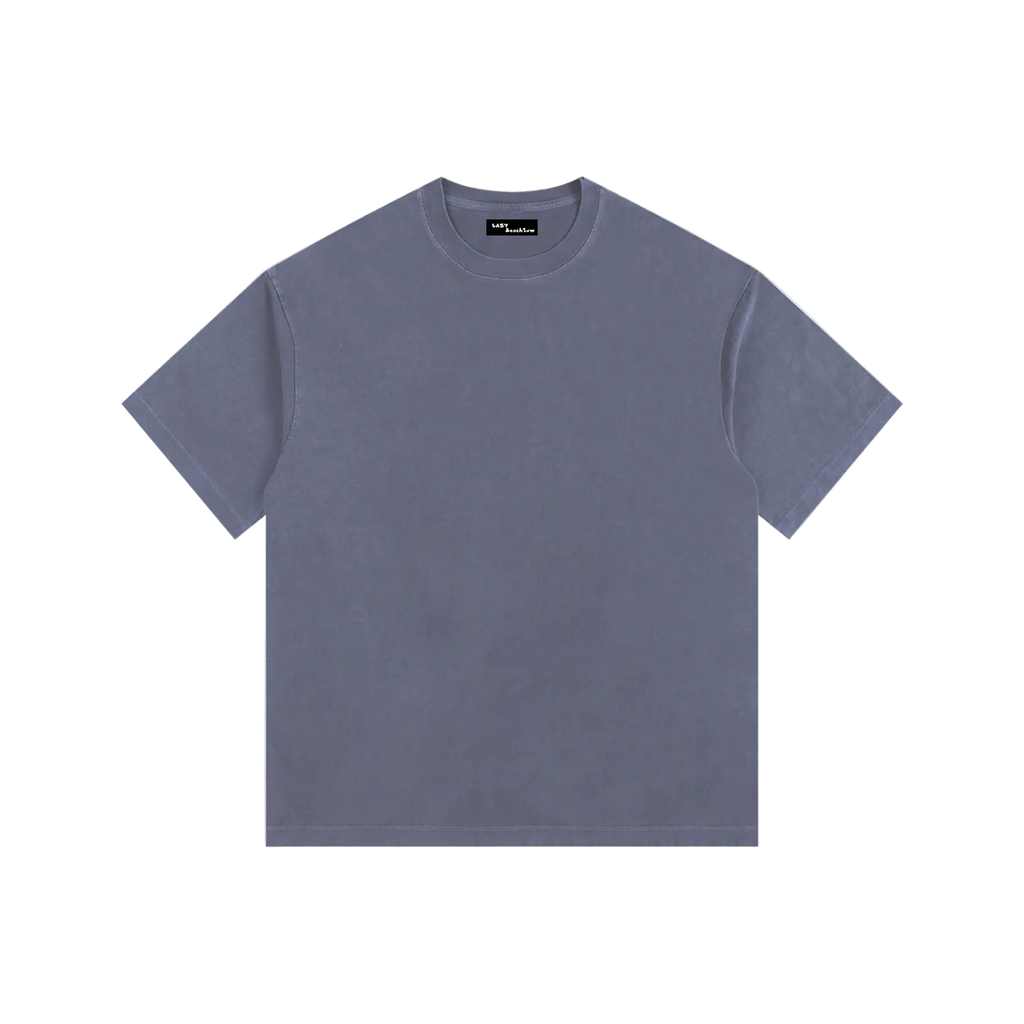 Plain blue t-shirt on a white background