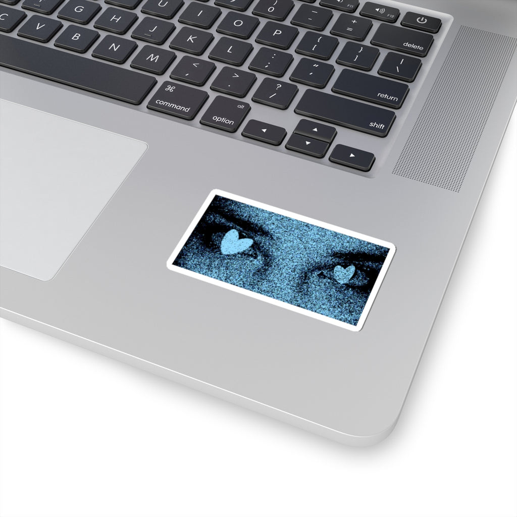 Heart eye Kiss Cut vinyl sticker