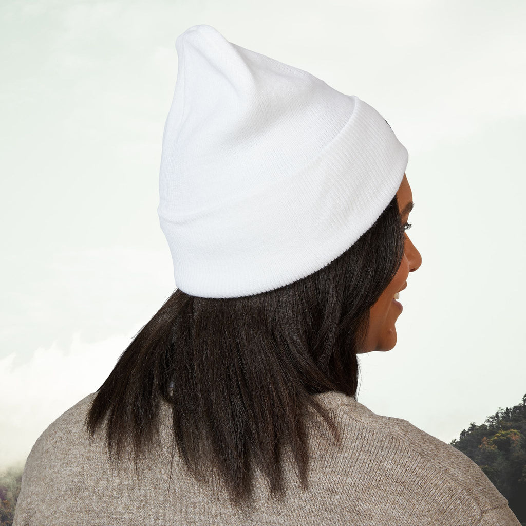 Lighter Pocket Embroidery Beanie | Cuffed Knit Hat