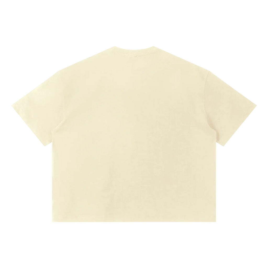 Beige t-shirt on a white background