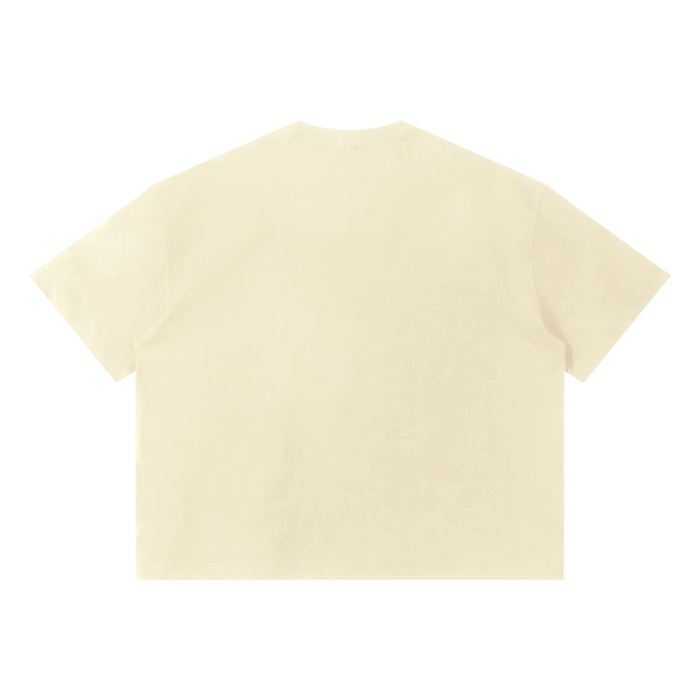 Beige t-shirt on a white background