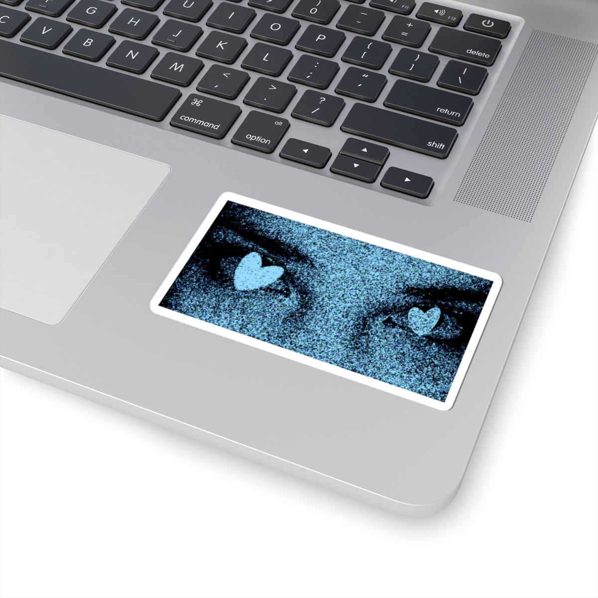 Heart eye Kiss Cut vinyl sticker