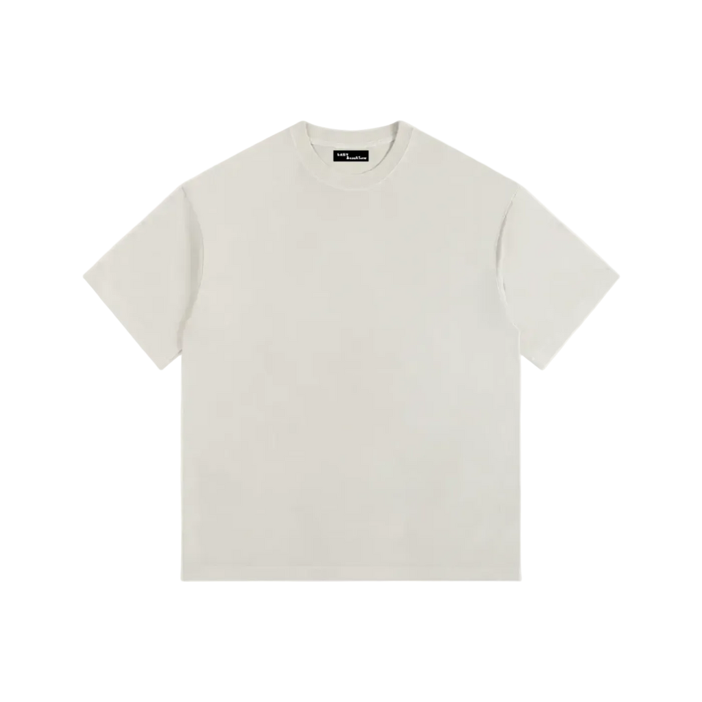 Beige t-shirt on a white background