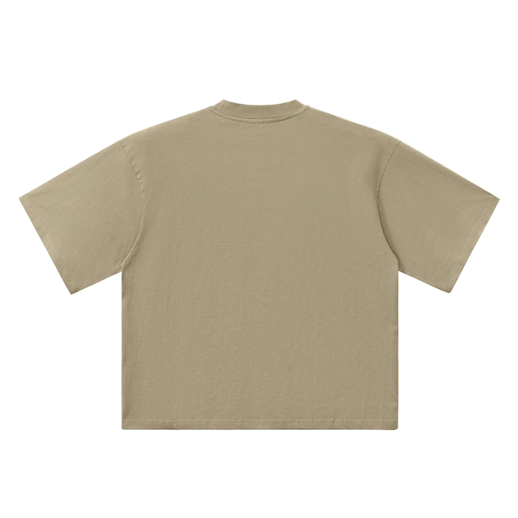 Beige t-shirt on a white background