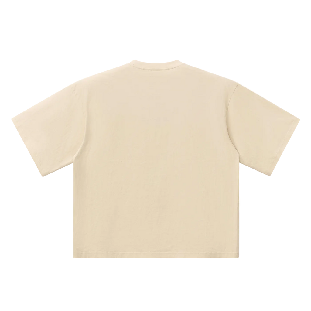 Beige t-shirt on a white background