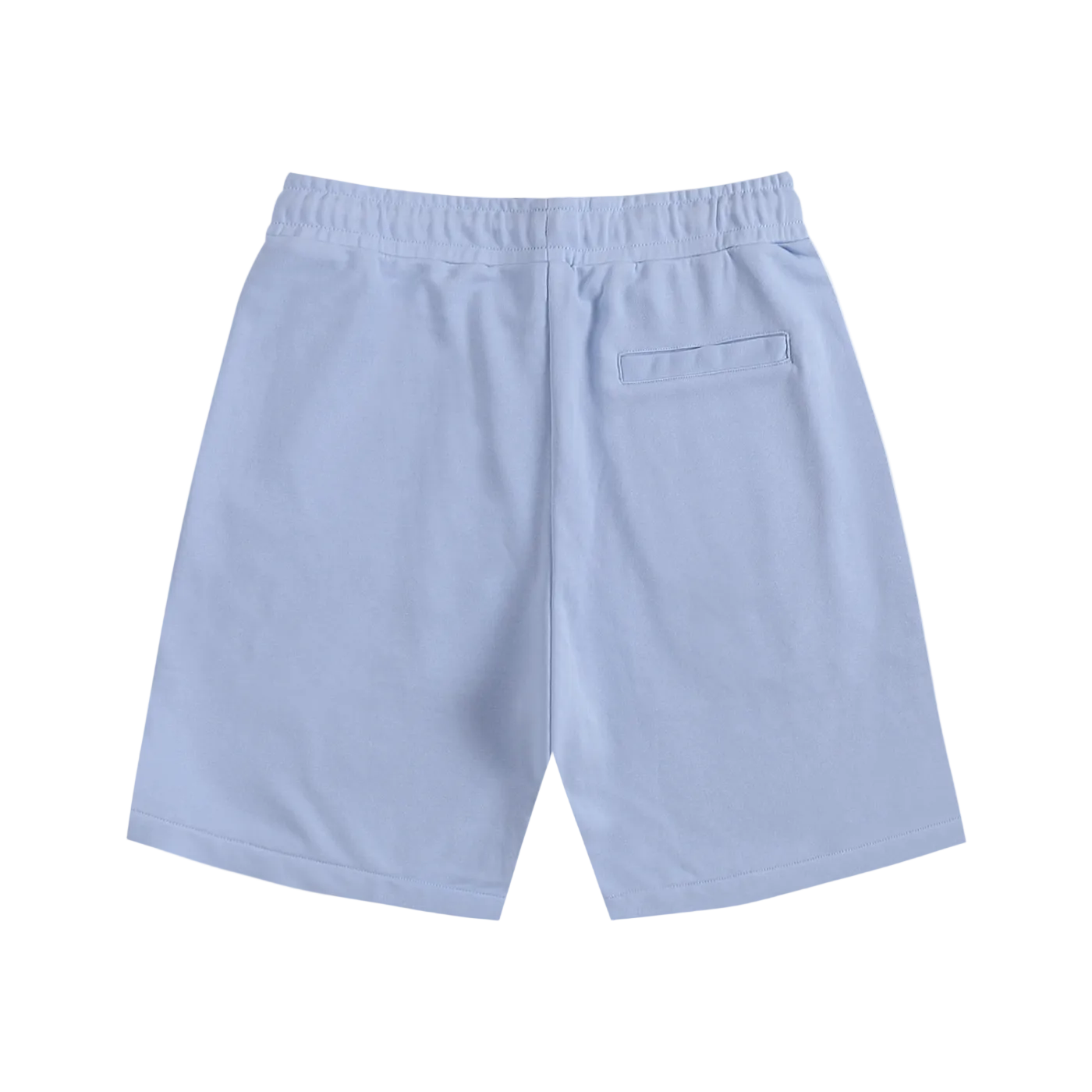 Light blue shorts on a white background