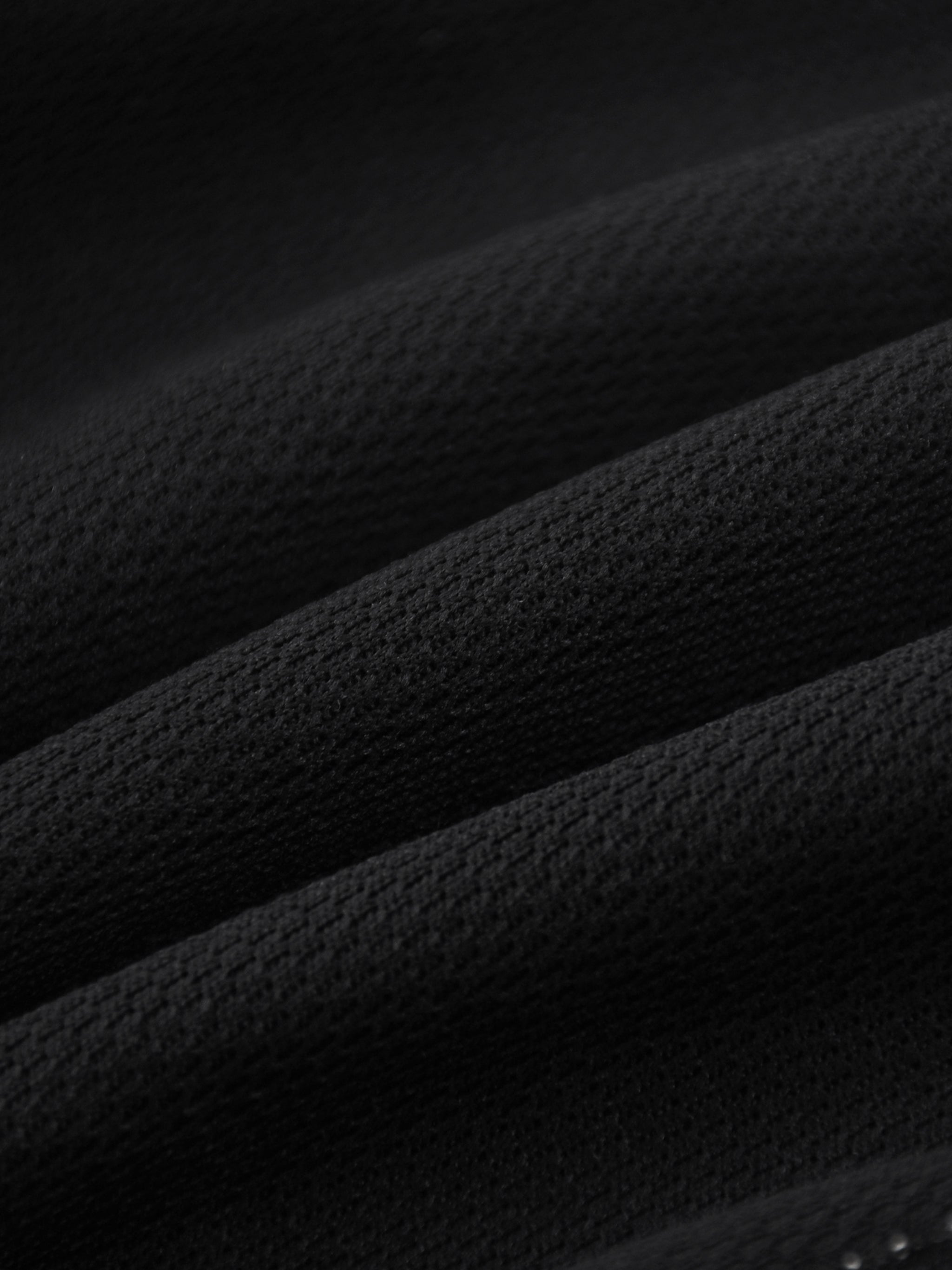 Close-up of black textured fabric