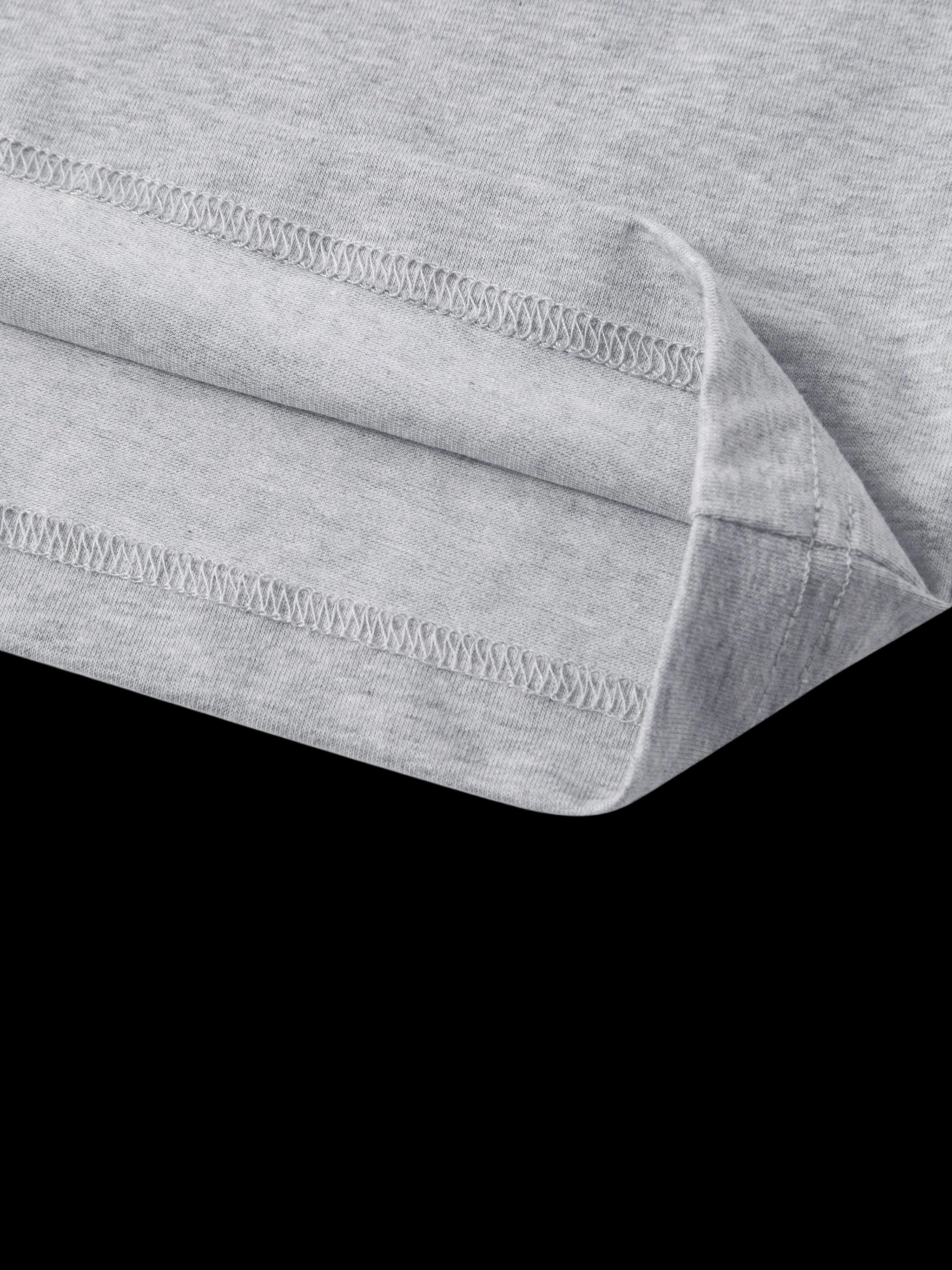 Gray fabric with a subtle pattern on a white background